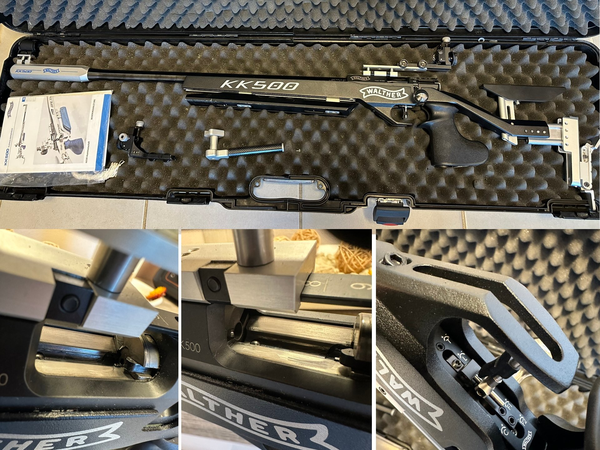 Walther KK500 Blacktec .22 Kleinkaliber Sportgewehr m. 50m + 100m Diopter Matchgewehr – Bild 1