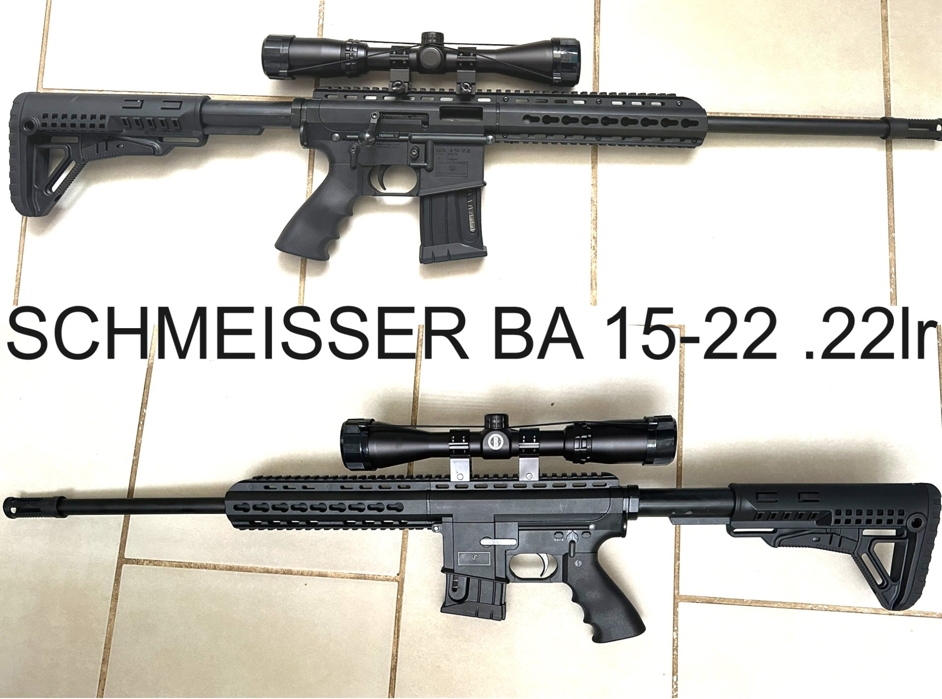 Schmeisser BA15-22 .22lr mit Zielfernrohr AR15-Look Repetierer – Bild 1