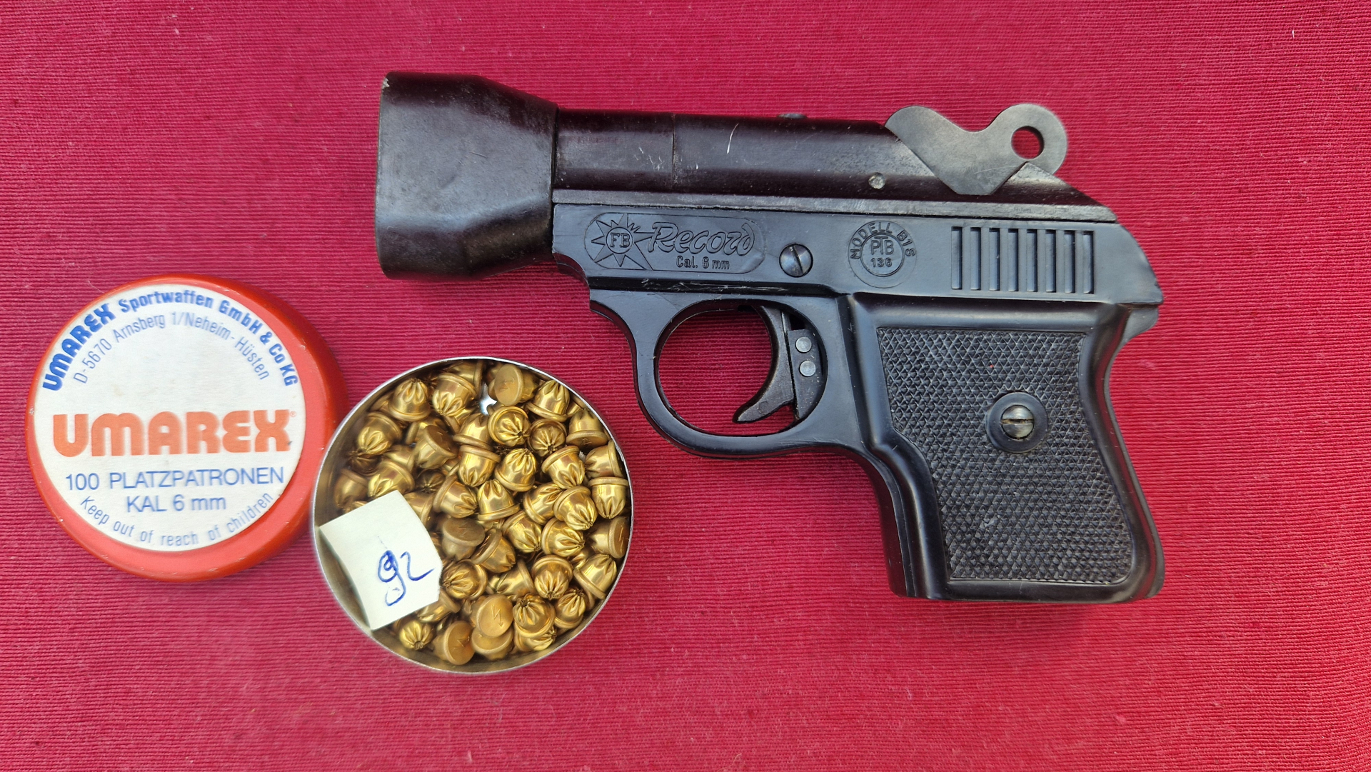 Doppel Schüssiger DERRINGER  - 6 mm Flobert  mit Munition  - PTB 136 – Bild 1