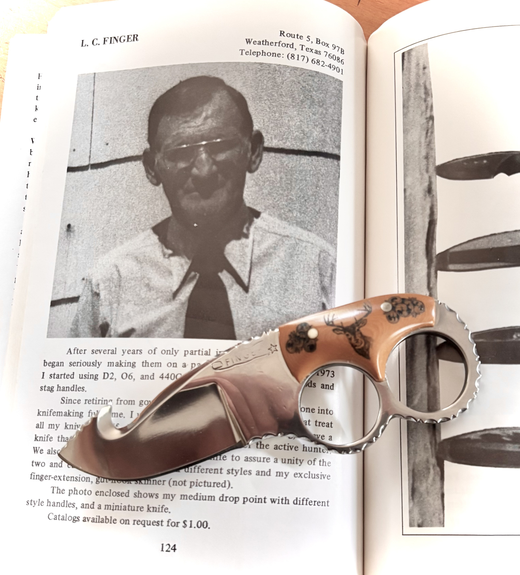Custom Knife L.C.FINGER USA 1977 neuwertig – Bild 4