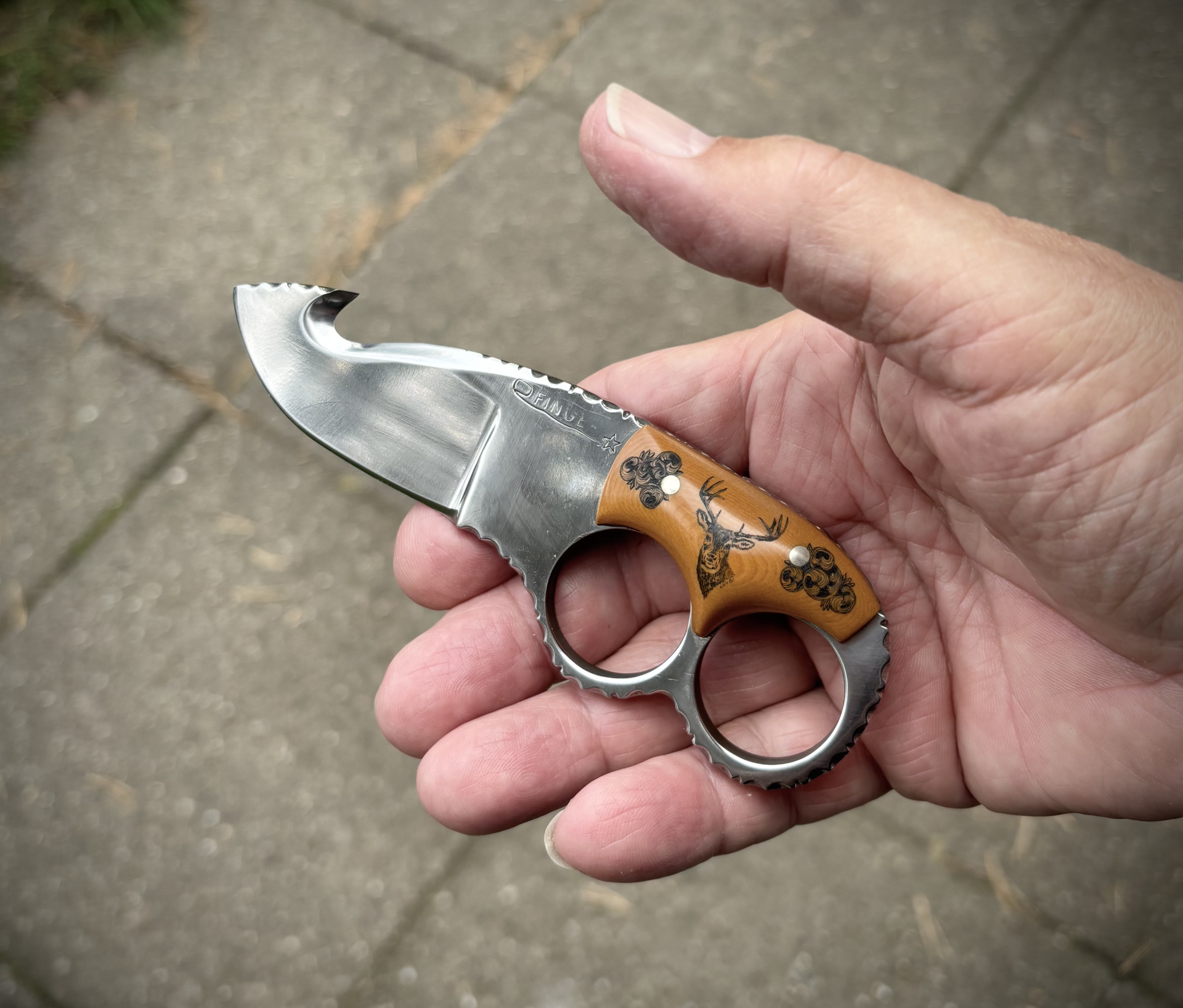 Custom Knife L.C.FINGER USA 1977 neuwertig – Bild 3