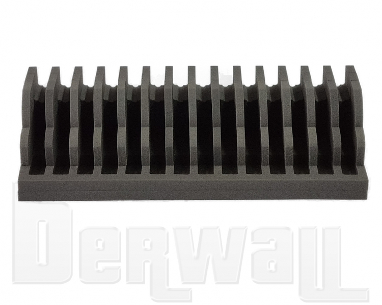 berwall Schaumstoff- Pistolenhalter Kurzwaffenhalter Waffenhalter f. Tresor f. 14 Kurzwaffen – Bild 2