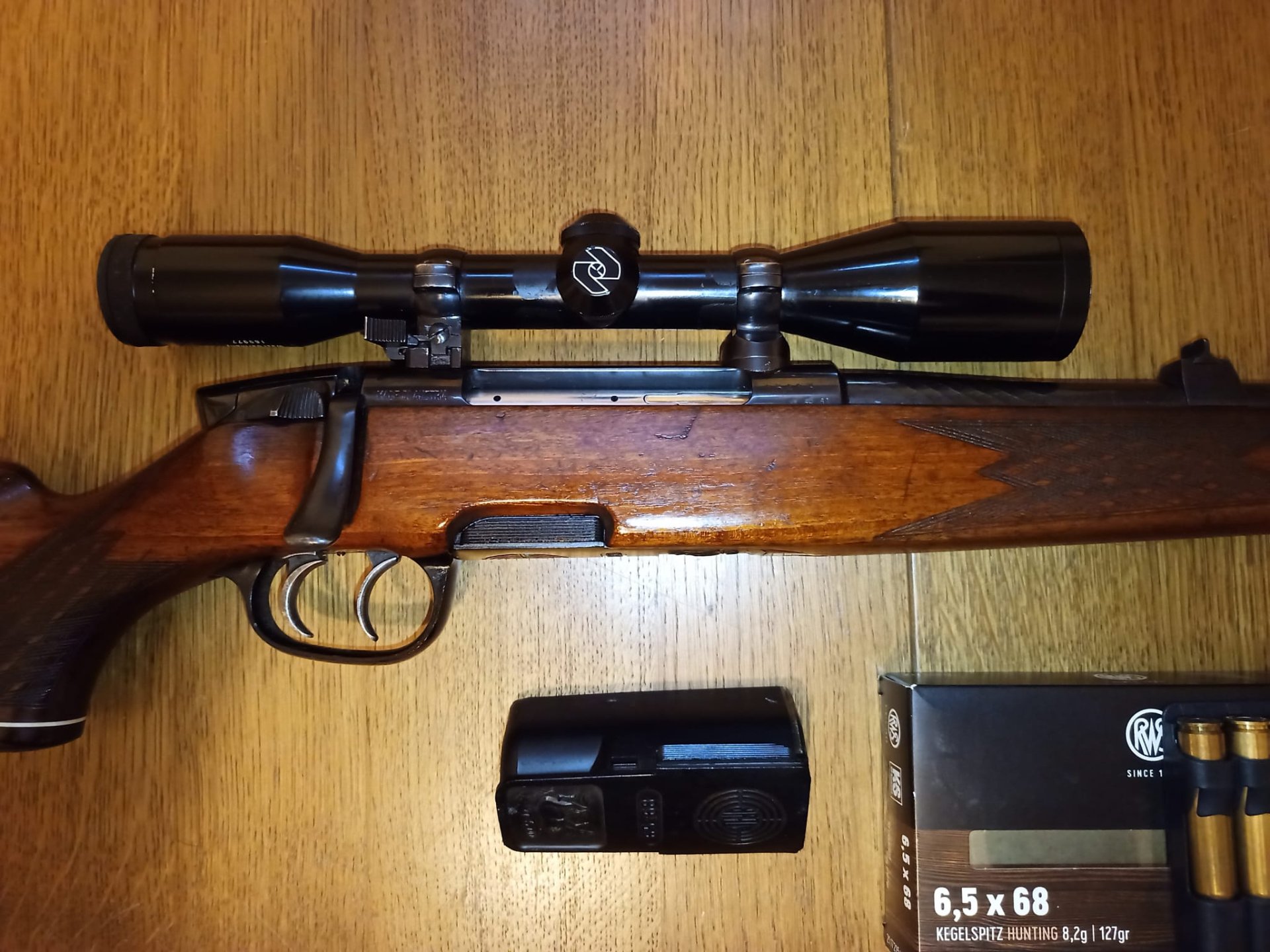 Steyr Mannlicher Mod. S – Kaliber 6,5x68 – inkl. Zeiss 6x42 (Absehen 4) & 2 Magazine – Bild 4