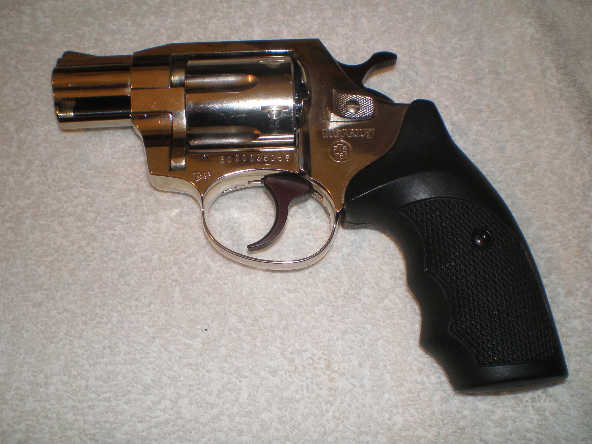 Mercury Revolver,M1 Lightning,Nickel,Cal 9mm Knall. – Bild 2