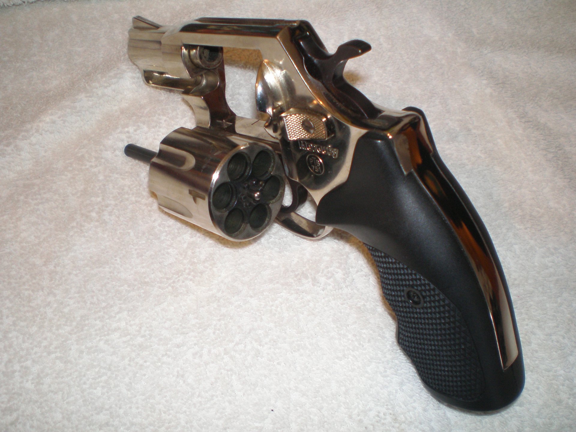 Mercury Revolver,M1 Lightning,Nickel,Cal 9mm Knall. – Bild 4