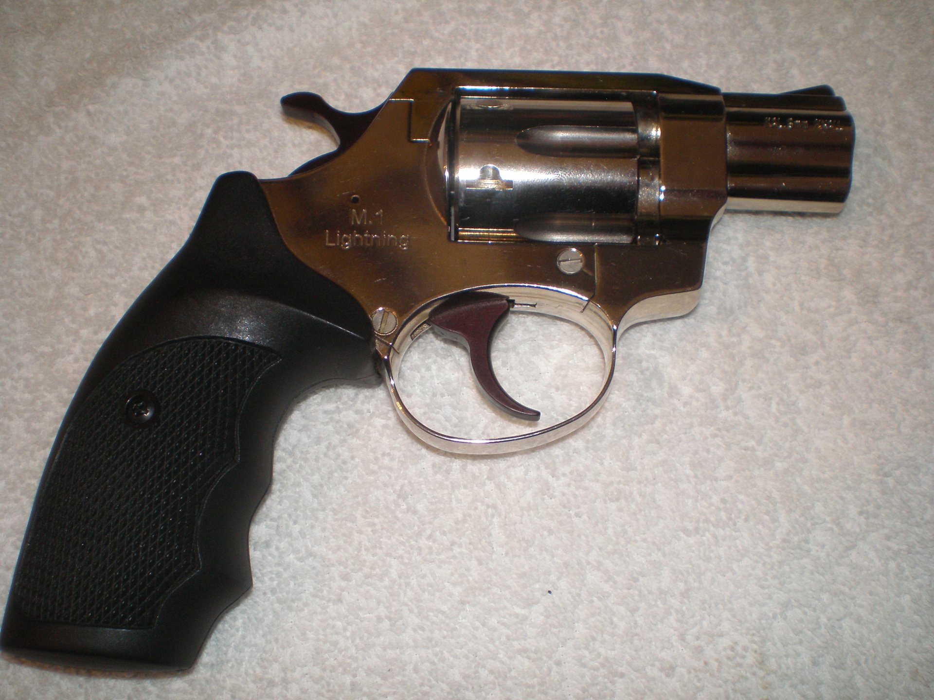 Mercury Revolver,M1 Lightning,Nickel,Cal 9mm Knall. – Bild 3