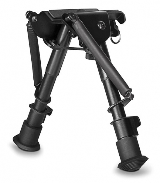 HAWKE Fixed Bipod (starres Zweibein) höhenverstellbar | 6-9'' Zoll 15-23cm Alu an Riemenbügel befest – Bild 1