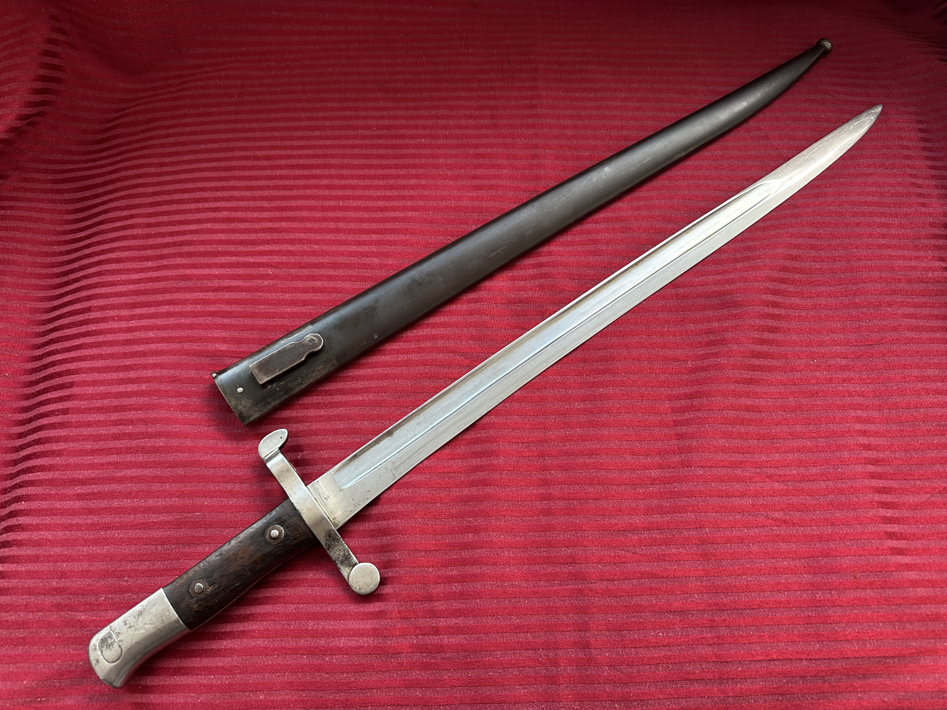 ===>Langes Steyr-Kropatschek M1886 Bajonett Rarität aus Sammlung ! – Bild 1