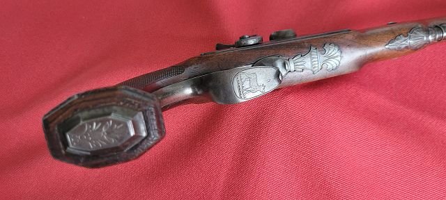 gute belgische Duell-Perkussionspistole, ca. 1830/40 – Bild 4