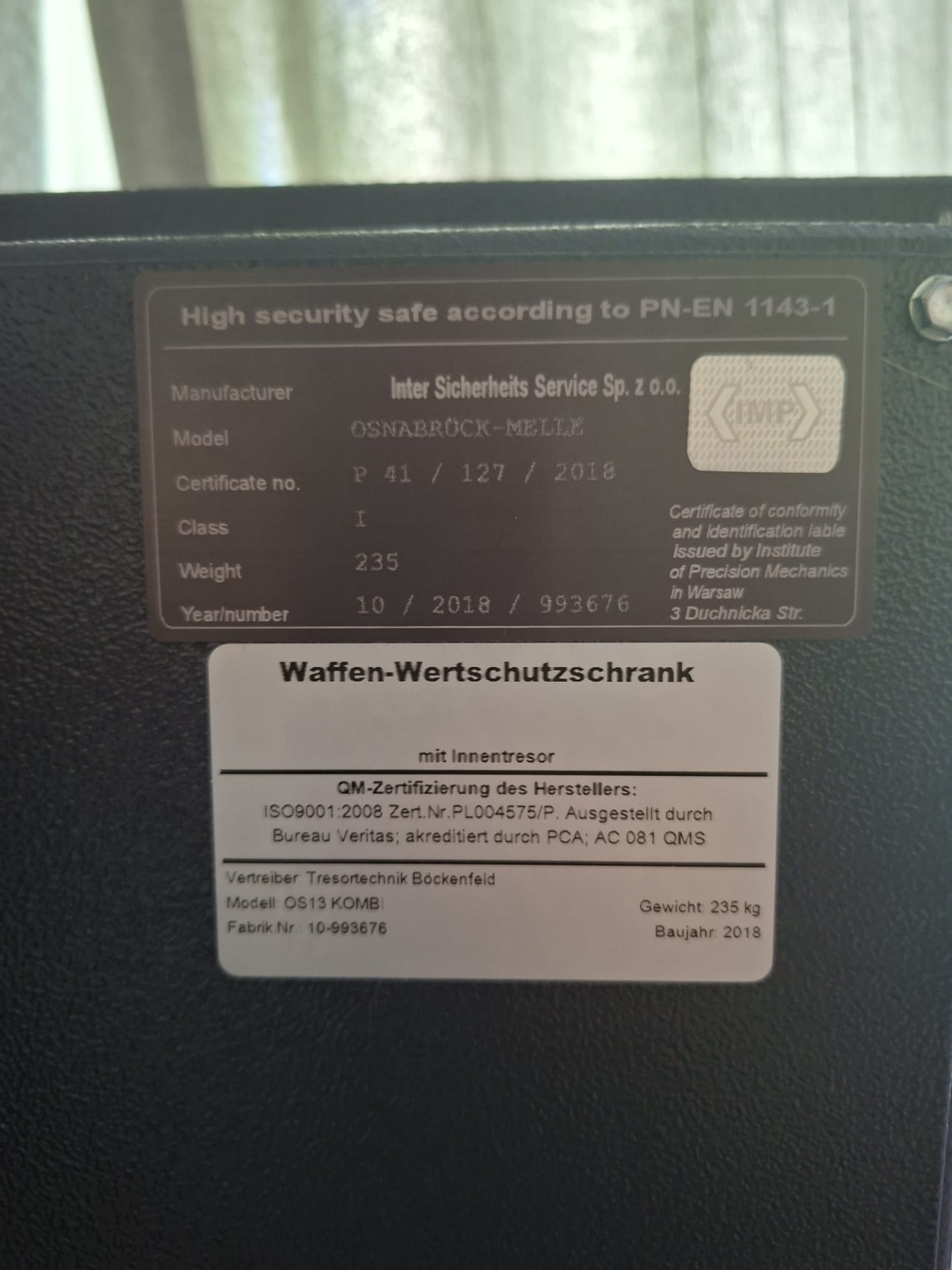 Waffen-Wertschutzschrank mit Innentresor – Bild 4