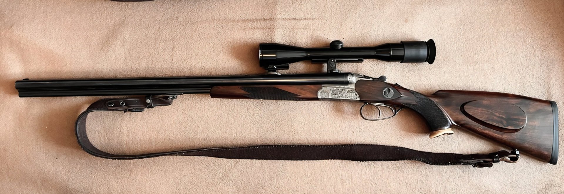 Drilling Merkel Suhl 8x57 16/70 Traditionswaffe in deutscher Handwerksqualität, gepflegter Zustand – Bild 1
