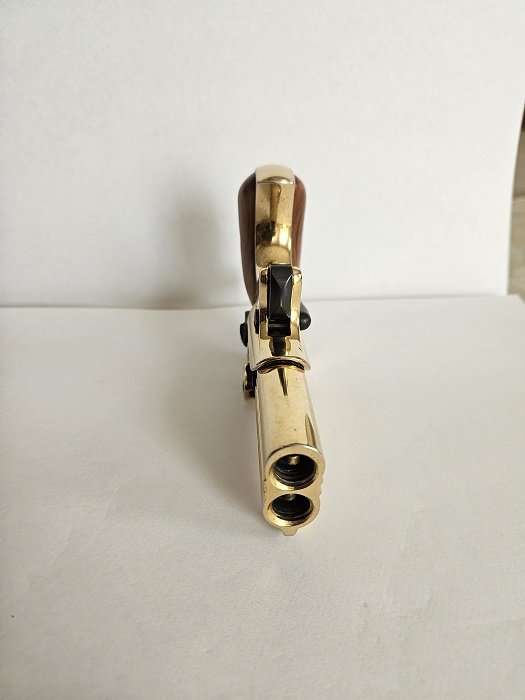 DERRINGER NORIS TWINNY Kal. 9mm K, PTB 599. Sammlerstück Gold – Bild 3