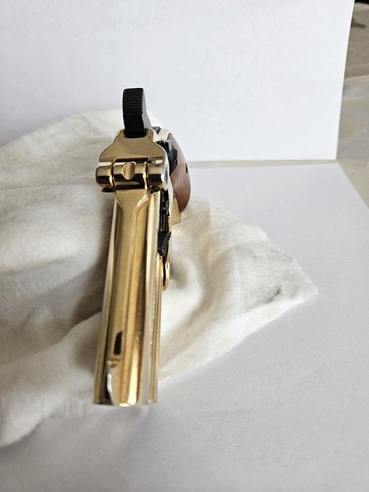 DERRINGER NORIS TWINNY Kal. 9mm K, PTB 599. Sammlerstück Gold – Bild 5