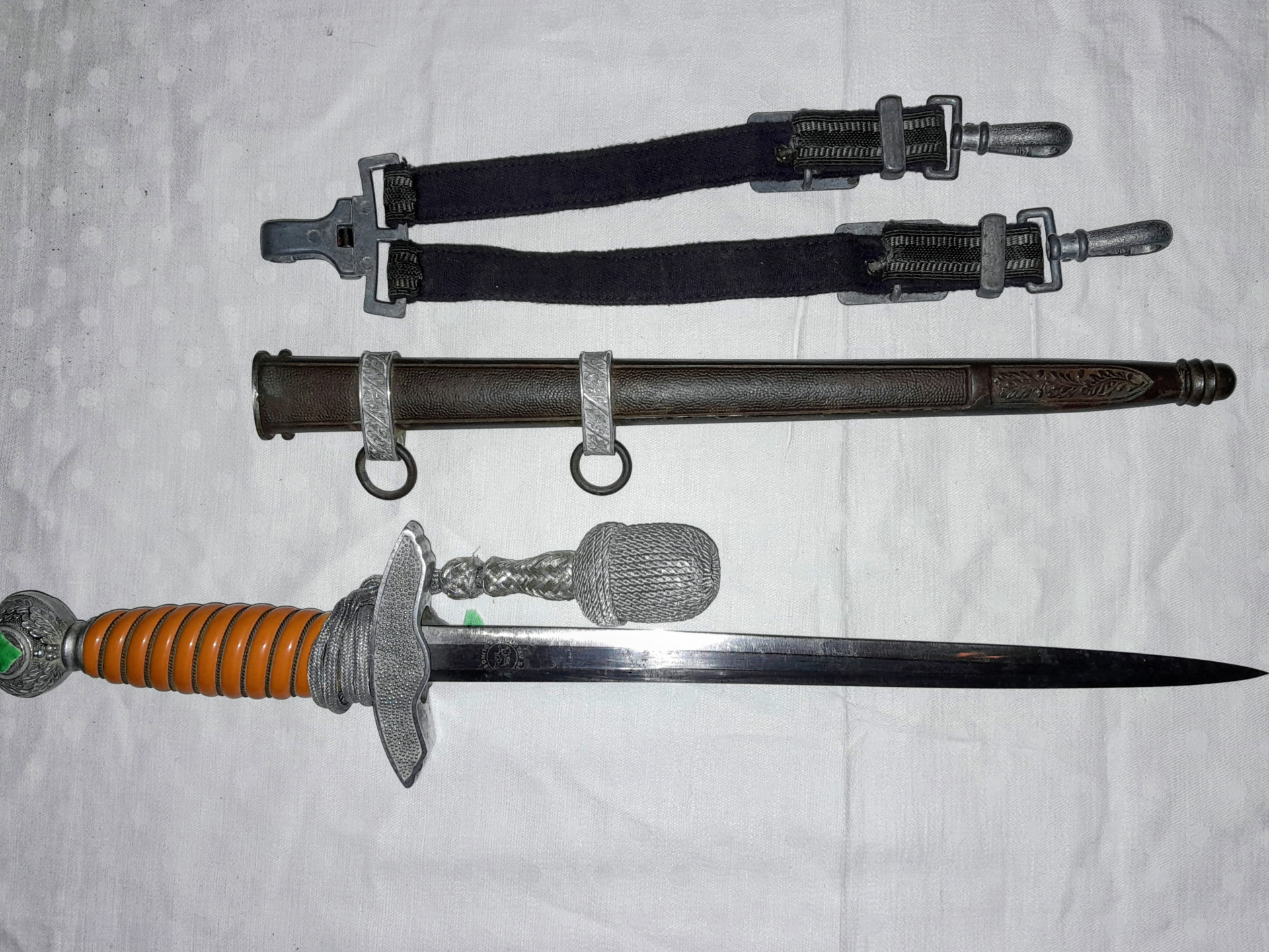LOD Luftwaffen Offiziersdolch Gustav Spitzer Solingen Top – Bild 3