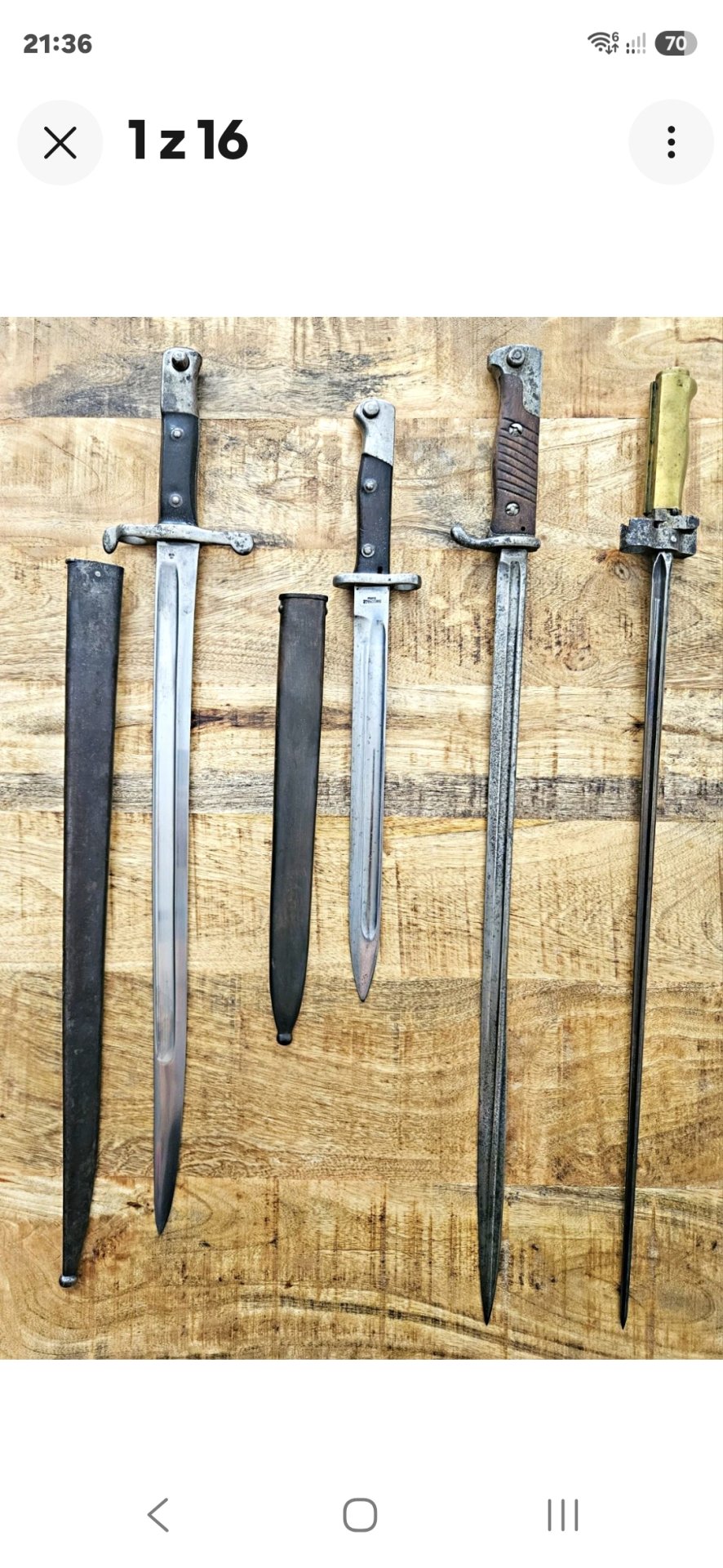 Bajonett Konvolut 4x Seitengewehr Simson Suhl OEWG Lebel WK1 WK2 Militaria DE – Bild 1