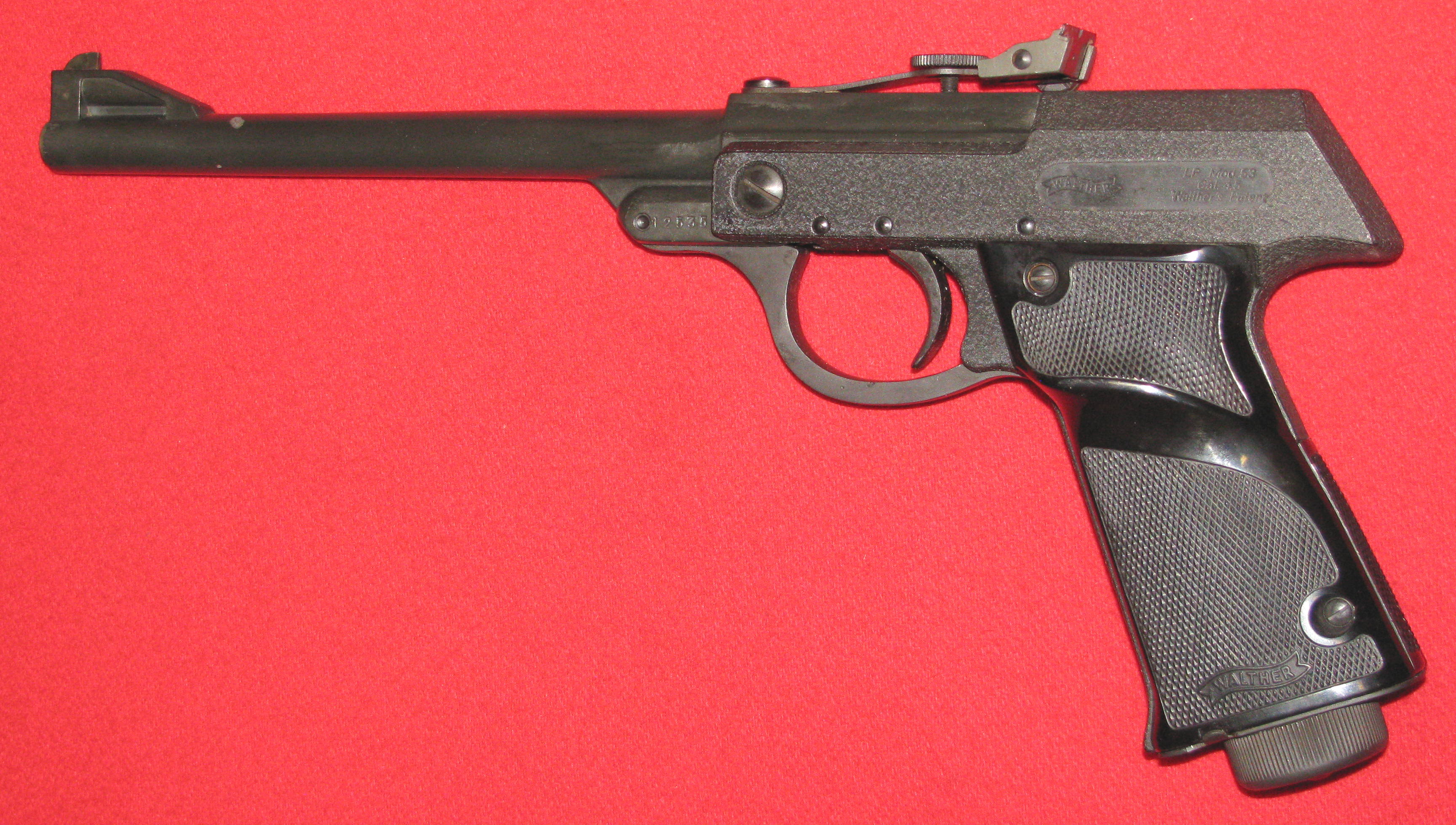 WALTHER Luftpistole, eine WALTHER LP Mod. 53 mit F - Zeichen in Cal. 4,5mm – Bild 1
