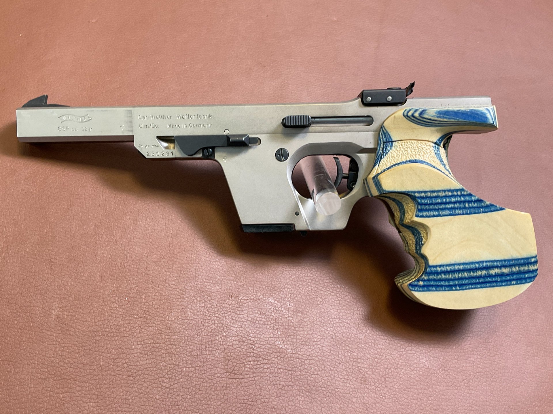 Sportpistole Carl Walther GSP im Kaliber .22lr Stainless SNR 230231 – Bild 2