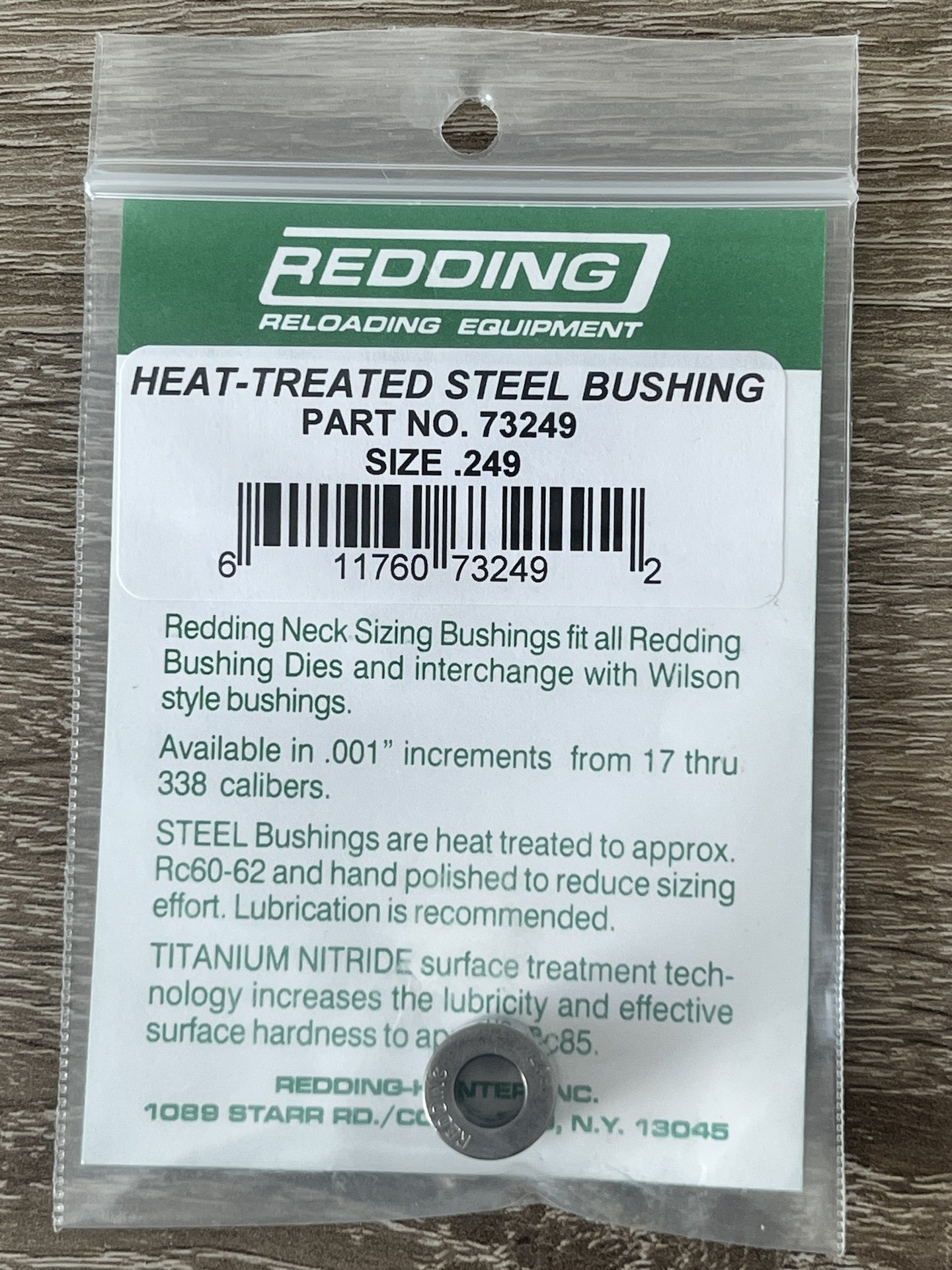 Redding Kalibrierring Bushing Stahl .249 – Bild 1
