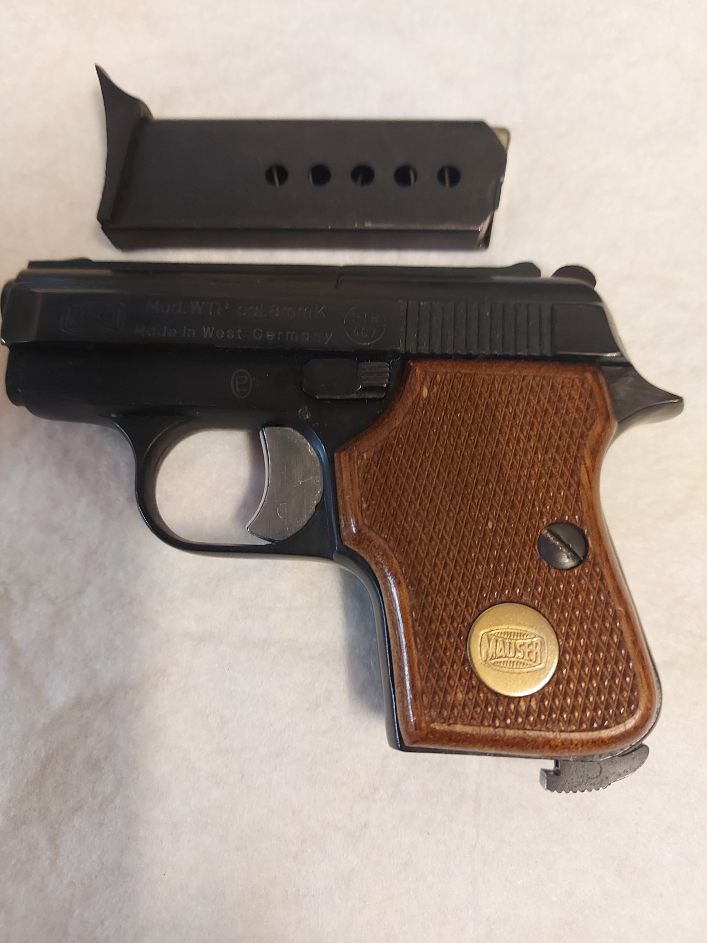 Mauser WTP 8mm Knall PTB 407-Seltenheit- – Bild 2