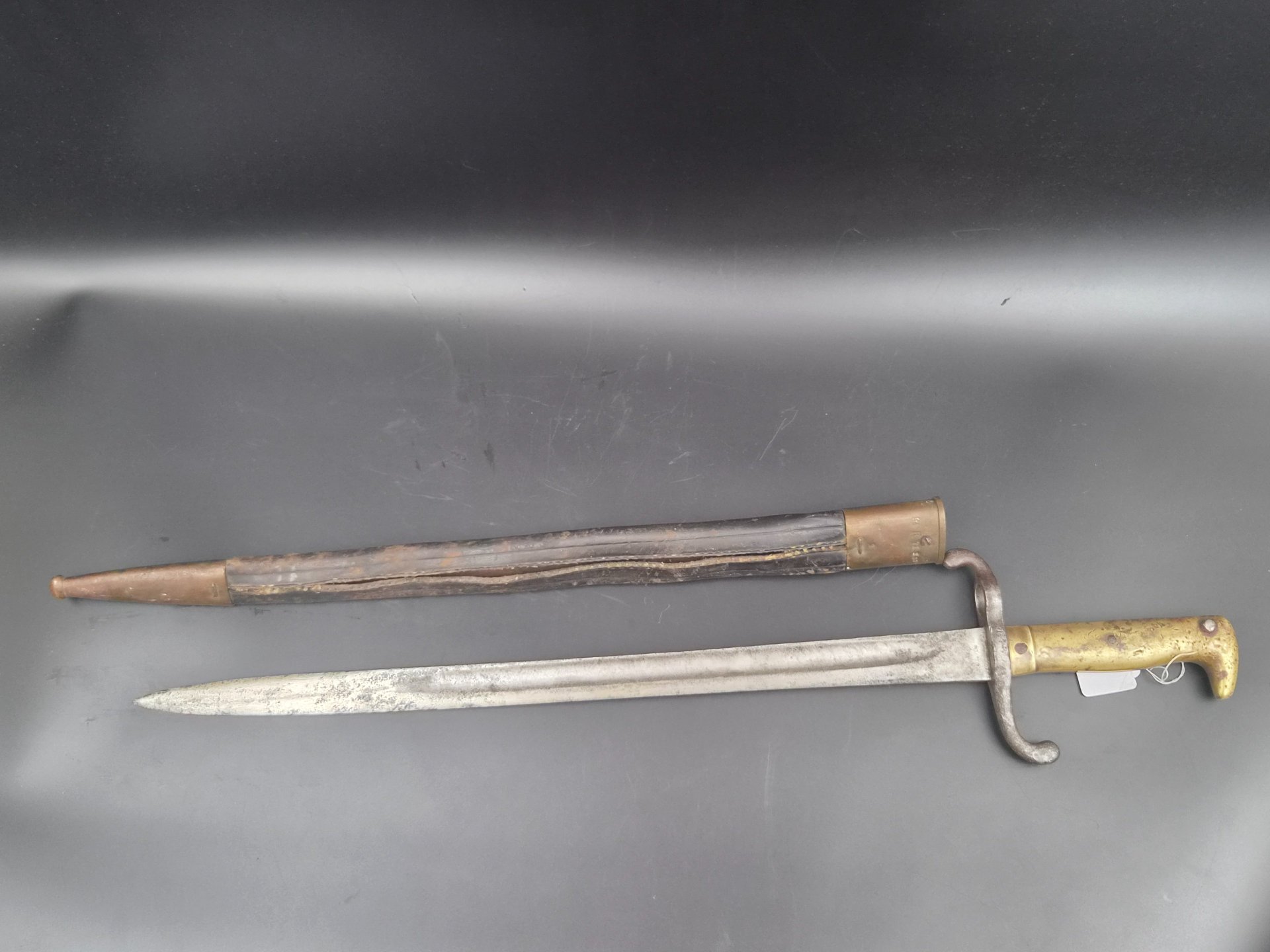 Preussen Bajonett M 1871 (Punzierungen) mit Scheide – Bild 1