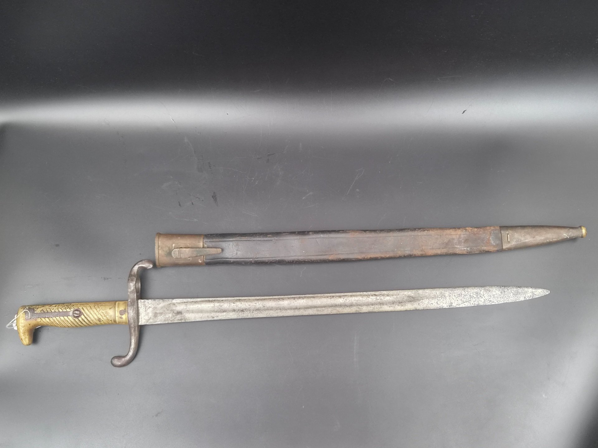 Preussen Bajonett M 1871 (Punzierungen) mit Scheide – Bild 2