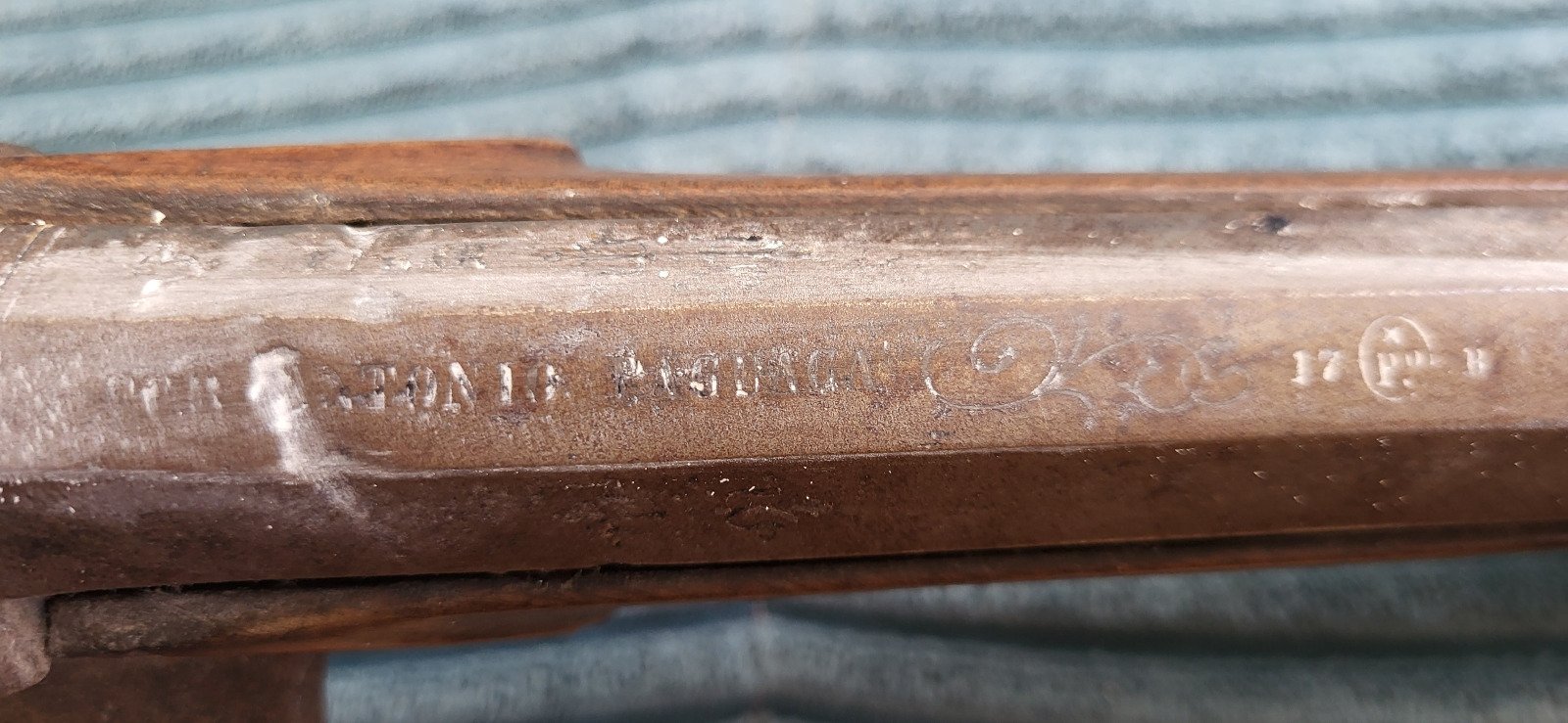 original Tromblon Vorderlader Espingole Donkschneppe Blunderbuss Pistole Fábrica de Antonio Paguaga – Bild 4