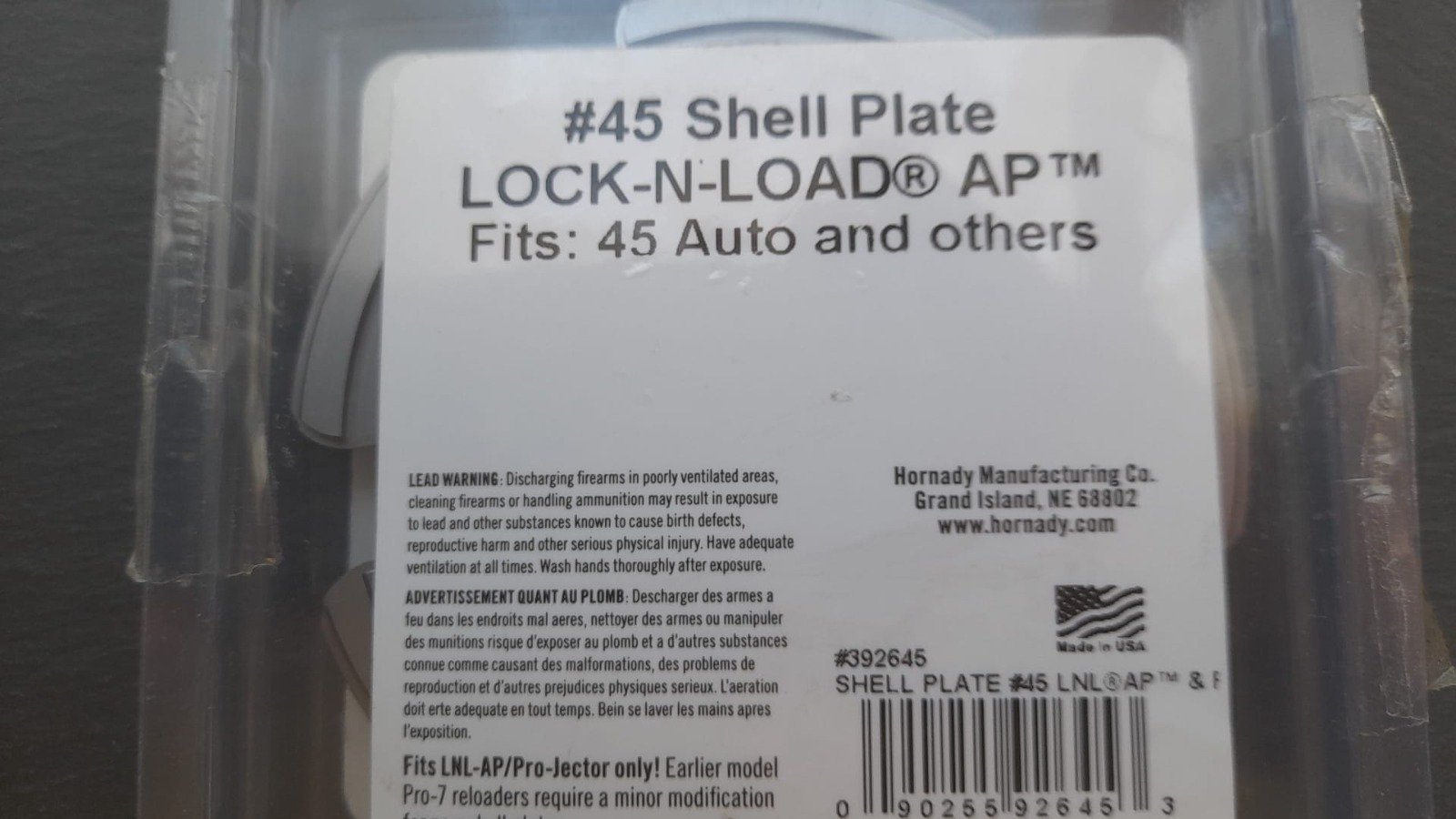 Hornady Lock-N-Load Shell Plate #45 – neuwertig – Bild 4