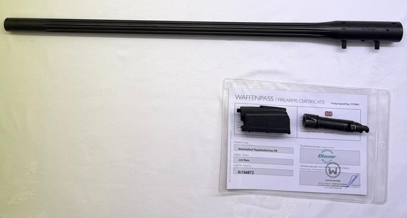 TOP Blaser R8 Jagdmatch Wechsellauf 222 Remington mit Mündungsgewinde & Mini Verrieglungskammer TOP – Bild 1