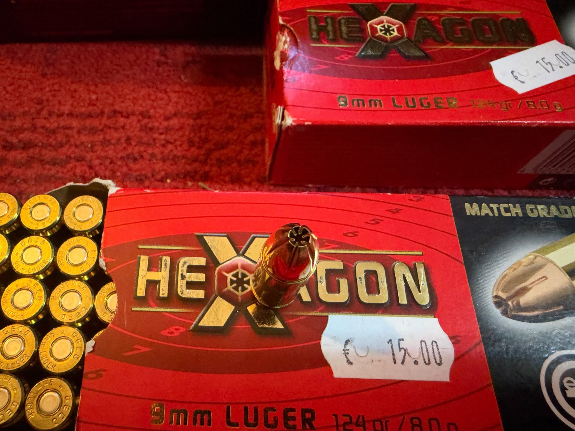 Geco Hexagon 9mm (124gr 8.0g 550 Schuss ) – Bild 2