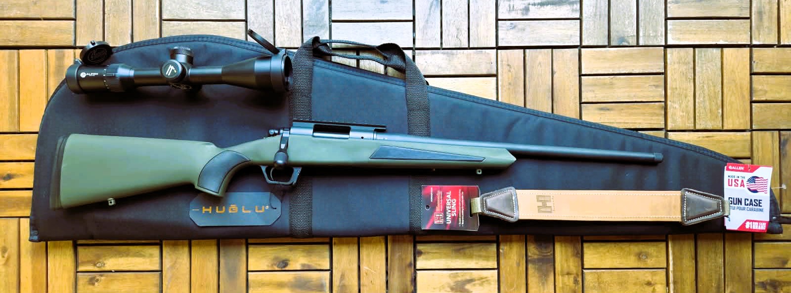 Keine Remington 700,Repetierbüchse .308 Win.Huglu Mod.G2, Alpen Optics ZF 2-12x44,Hornady-Gewehrgurt – Bild 1