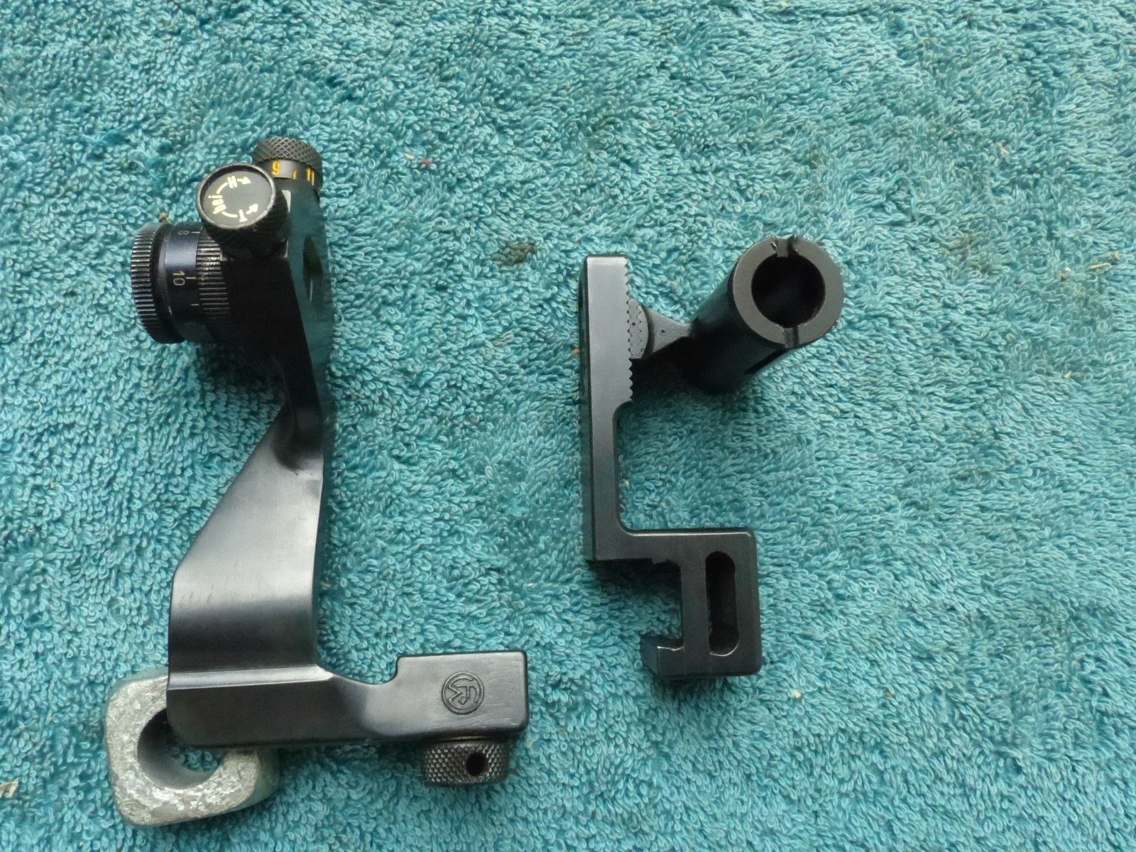 Diopterhalter, Diopter Gehmann D75 für schweizer K31 Sonderanfertigung,rechter Anschlag,Zielauge l – Bild 4