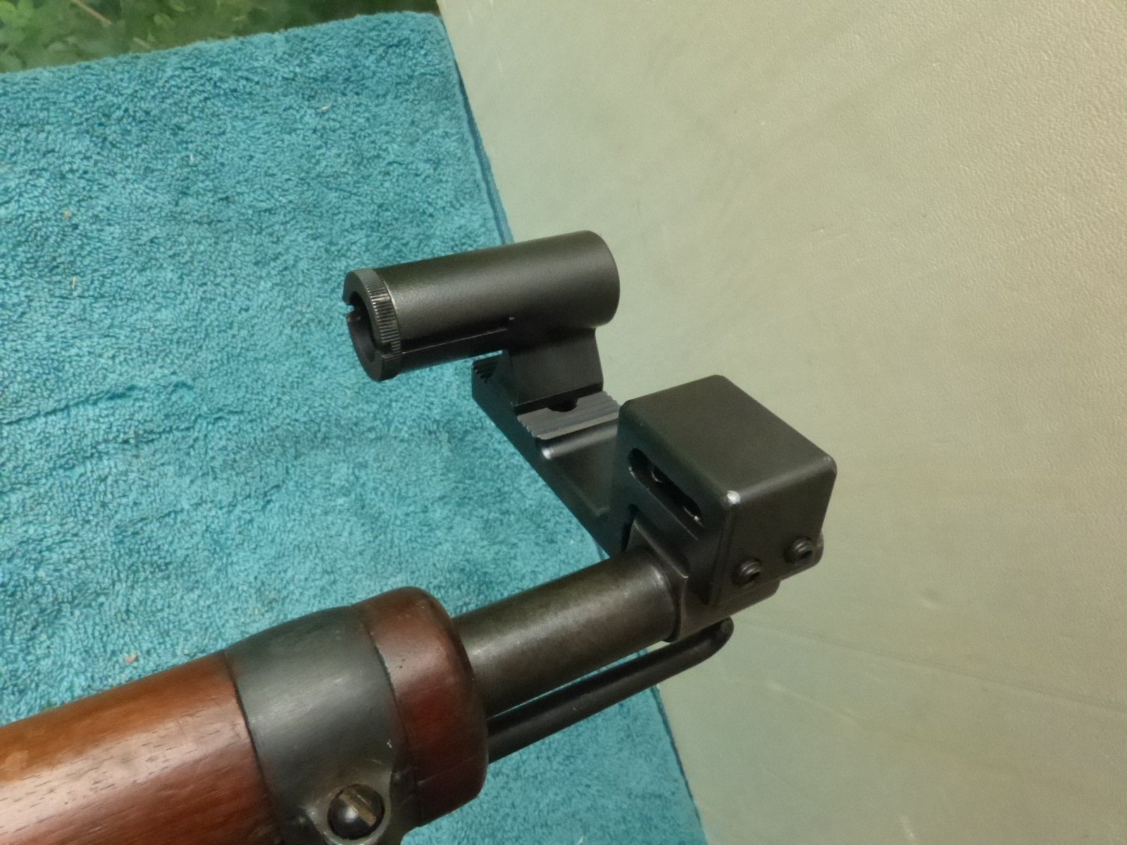 Diopterhalter, Diopter Gehmann D75 für schweizer K31 Sonderanfertigung,rechter Anschlag,Zielauge l – Bild 3