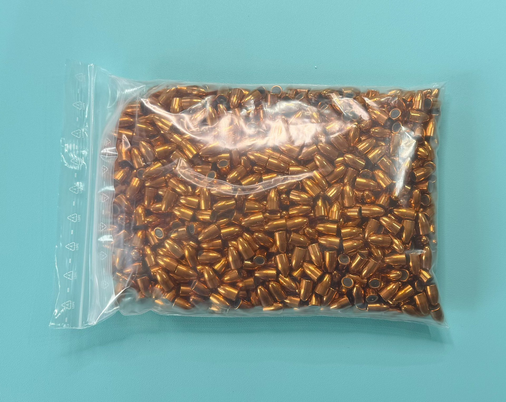 Geschosse 9 mm Luger — CAL .355 — 124 gr — 780× — 6,3 kg — FMJ — NEU #01 – Bild 1