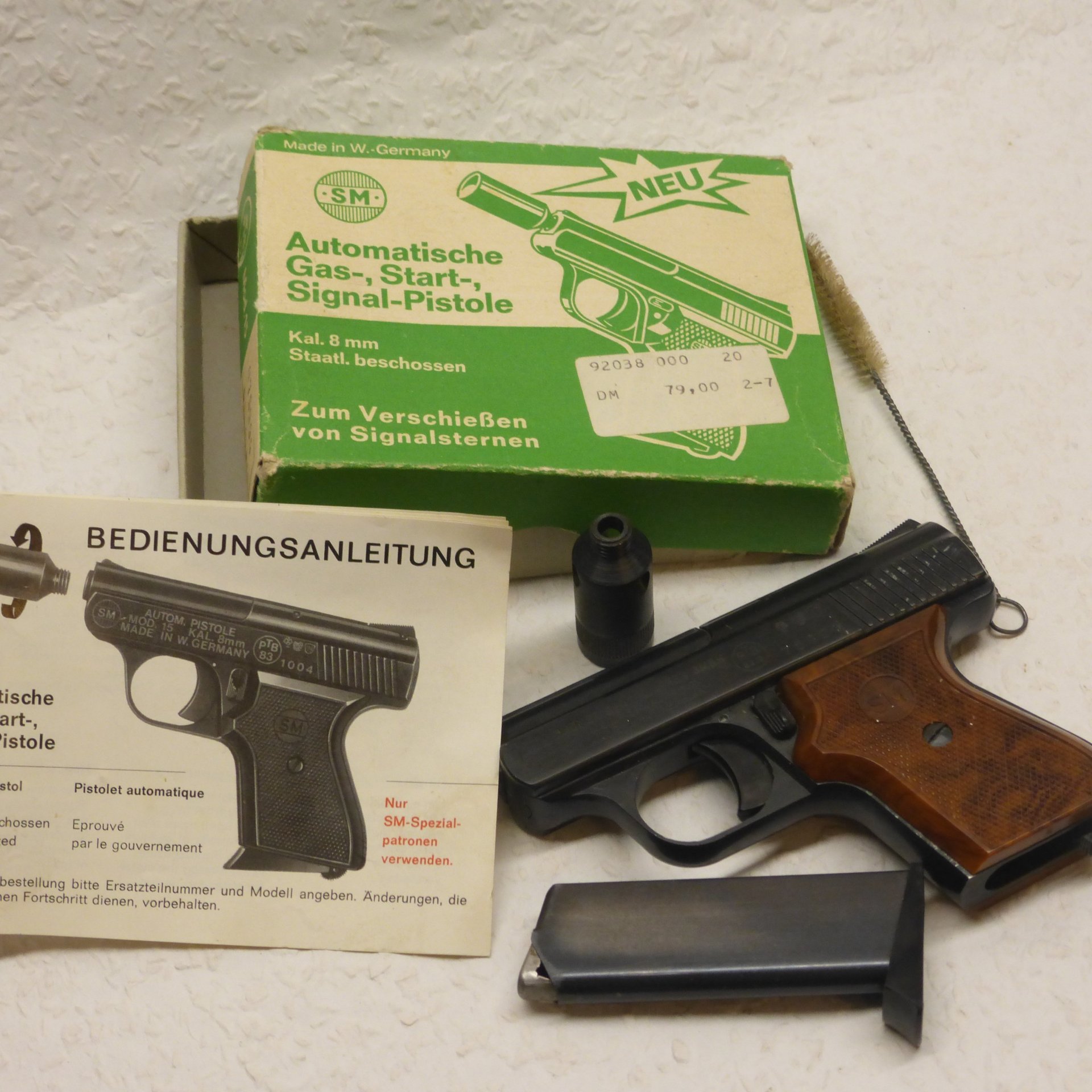 Rhöner/Mod.15/PTB83-2/SM/Gas/Start/Signal/Pistole/8mm/Knall/PAK/schreckschuss – Bild 6