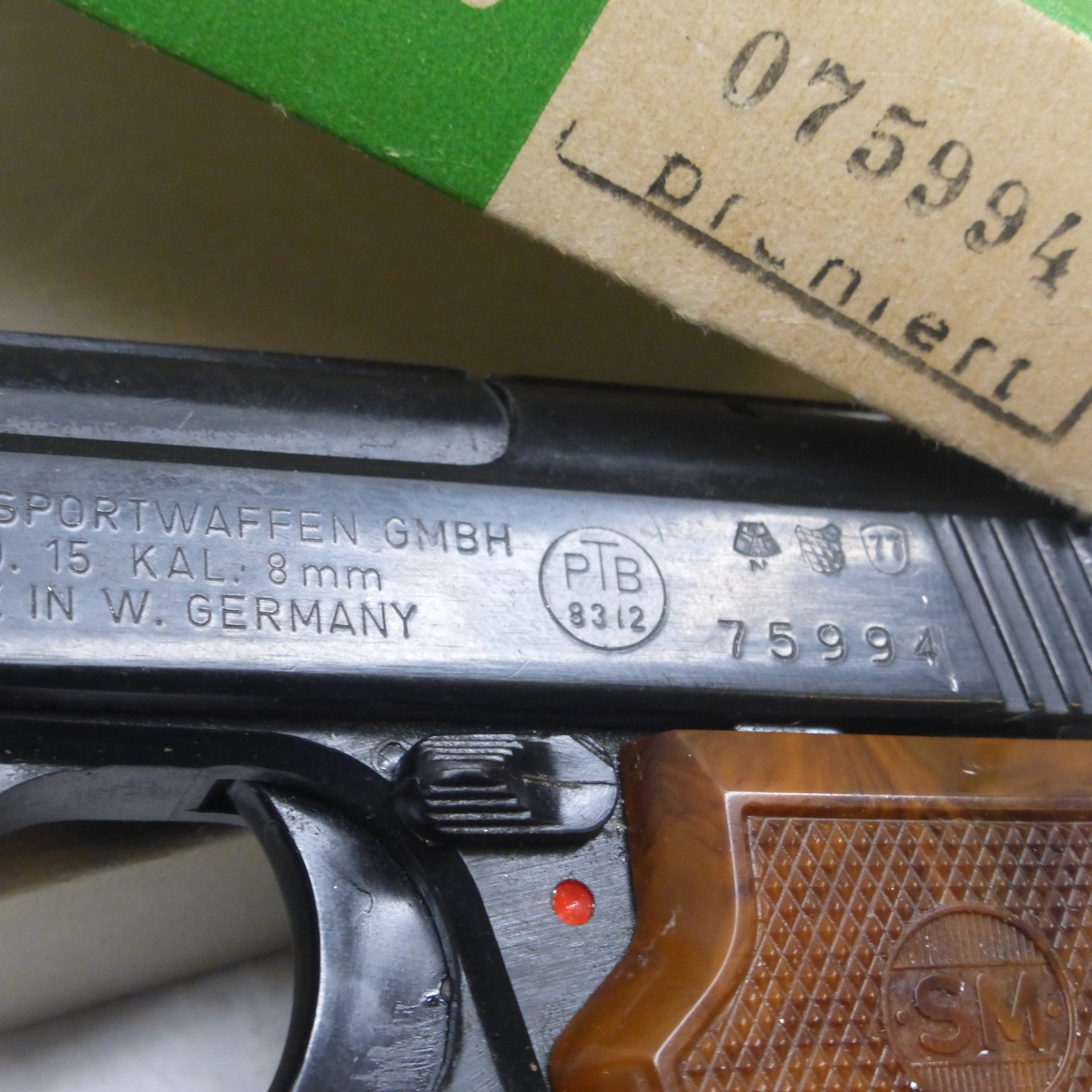 Rhöner/Mod.15/PTB83-2/SM/Gas/Start/Signal/Pistole/8mm/Knall/PAK/schreckschuss – Bild 2