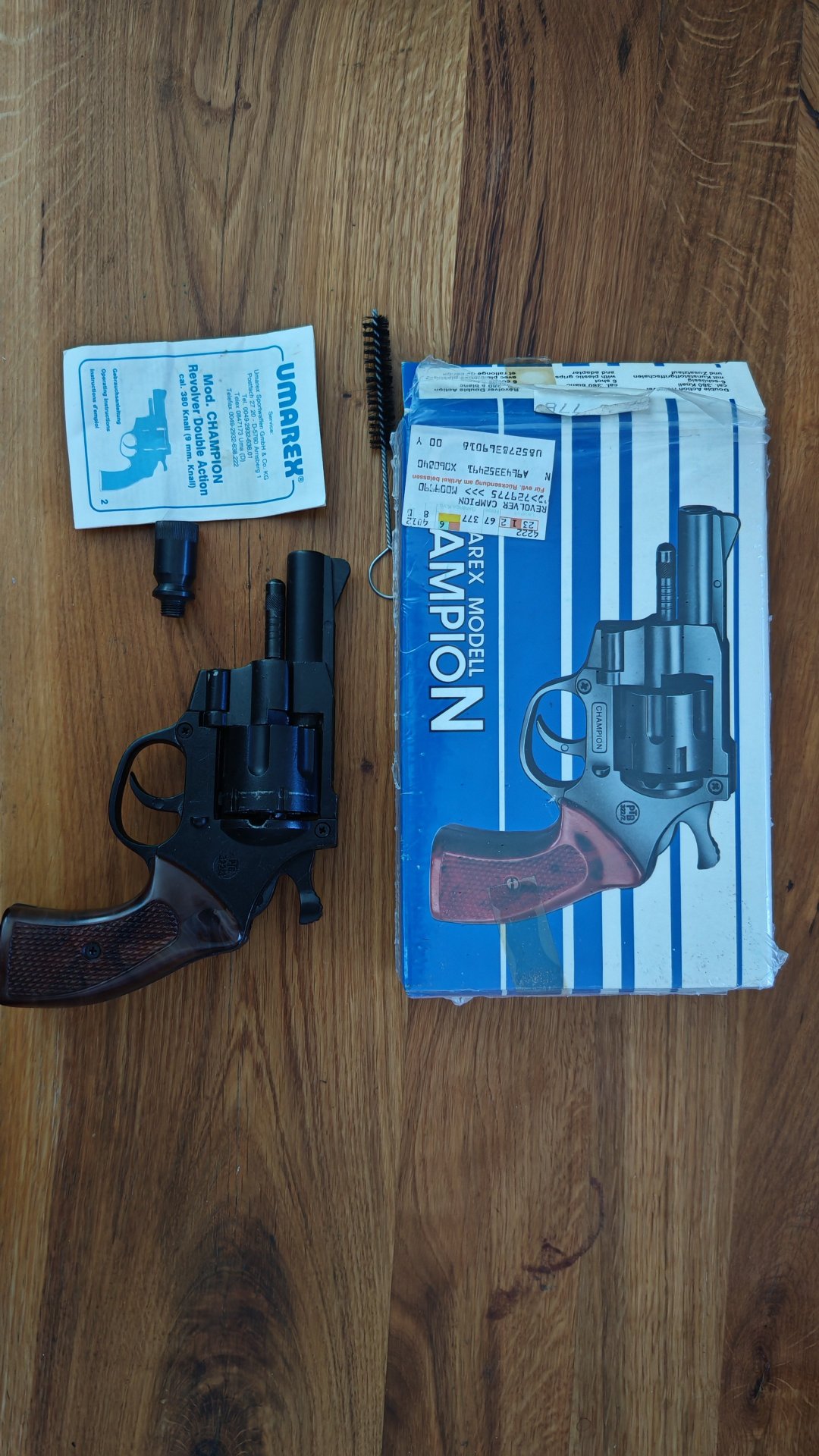 Revolver Double Action Modell Champion cal 380 bzw 9mm Schreckschuss Pistole – Bild 1