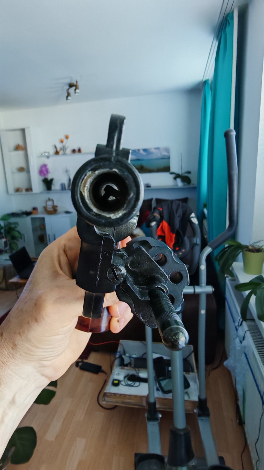 Revolver Double Action Modell Champion cal 380 bzw 9mm Schreckschuss Pistole – Bild 5