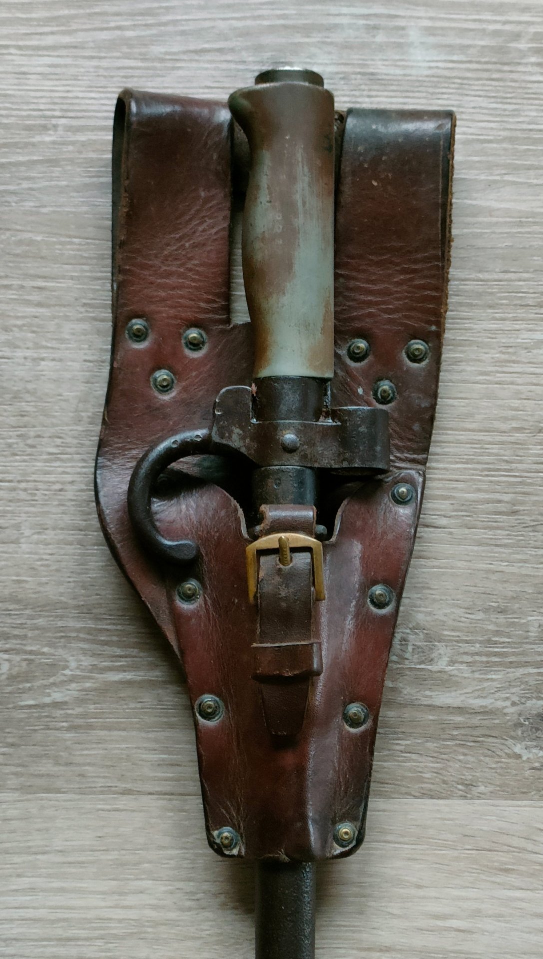 Französisches Lebel Bajonett, Nadel Bajonett mit Koppelschuh – Bild 2