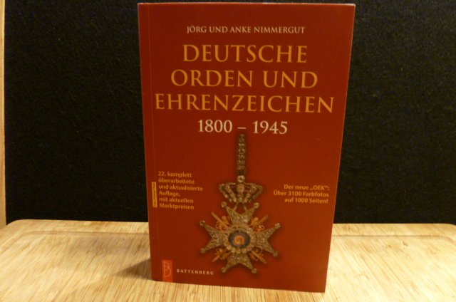 Buch Katalg Deutsche Orden und Ehrenzeichen Jörg u. A. Nimmergut – Bild 1