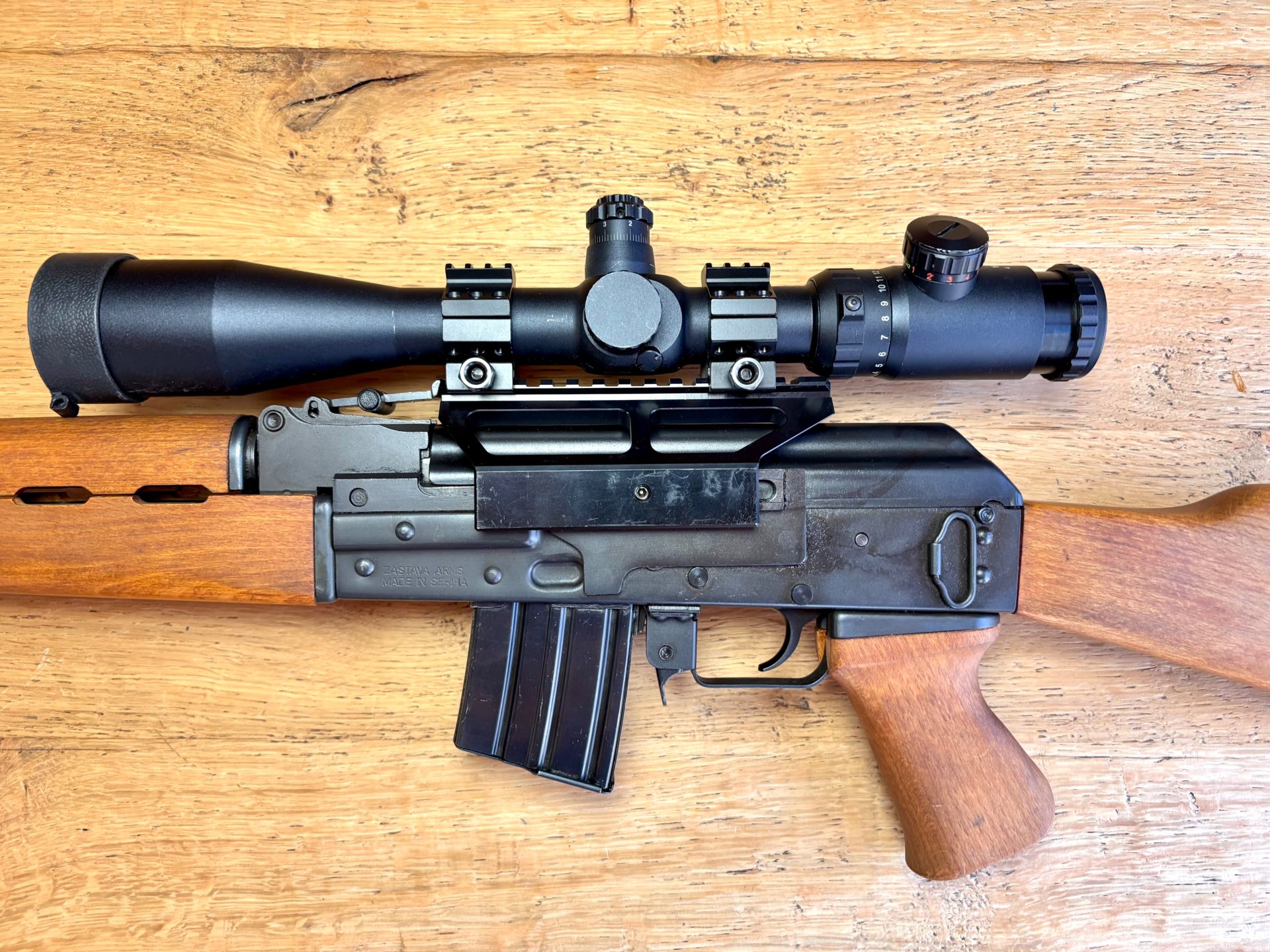 AK47 Zastava Arms Serbia Mod. M77SA / Kal. .223Rem - inkl. Optikschiene und ZF 4-16x44 – Bild 2