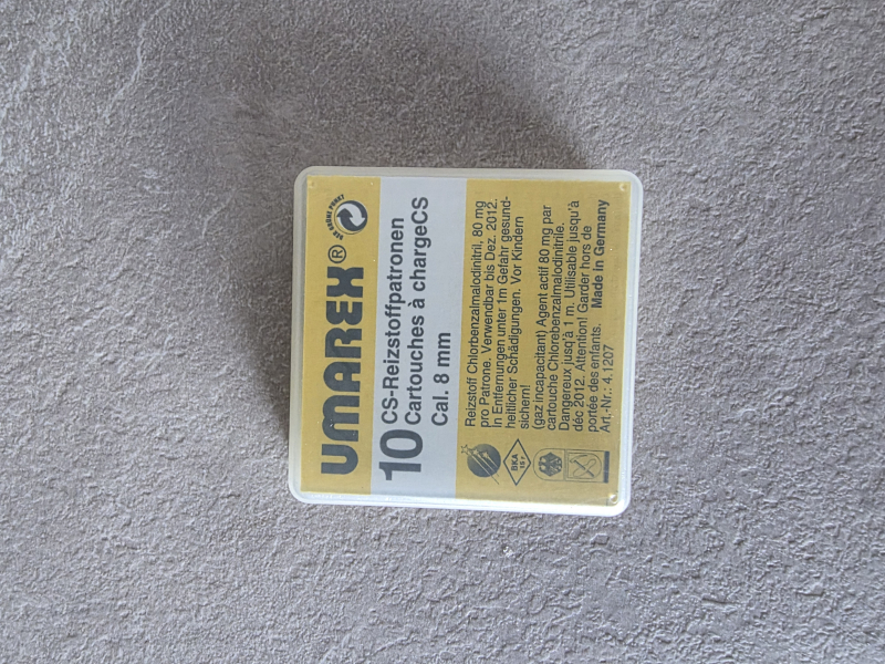 CS-Reizstoffpatronen Umarex PTB CS Cal. 8mm K 10 Stück – Bild 1