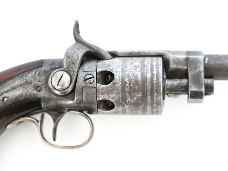 Perkussionsrevolver Massachusetts Arms Wesson & Leavitt 1850, Kaliber .31, Sammlerwaffe, Original – Bild 5