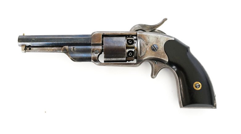 Perkussionsrevolver Alsop Pocket, Kaliber .31, Sammlerwaffe im Originalzustand, 1862-1863 – Bild 1