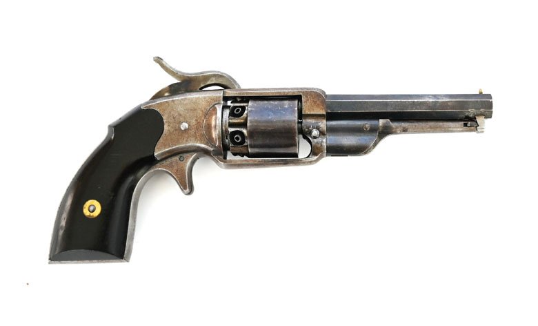 Perkussionsrevolver Alsop Pocket, Kaliber .31, Sammlerwaffe im Originalzustand, 1862-1863 – Bild 2