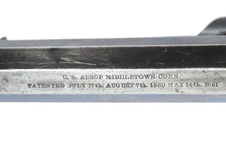 Perkussionsrevolver Alsop Pocket, Kaliber .31, Sammlerwaffe im Originalzustand, 1862-1863 – Bild 3