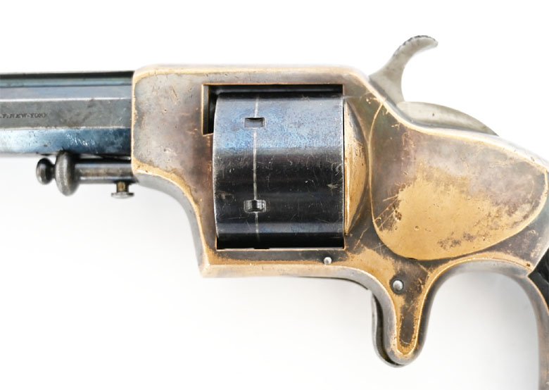 Revolver Plant Front Loading Army, Kaliber .42, Sammlerwaffe im Originalzustand – Bild 4