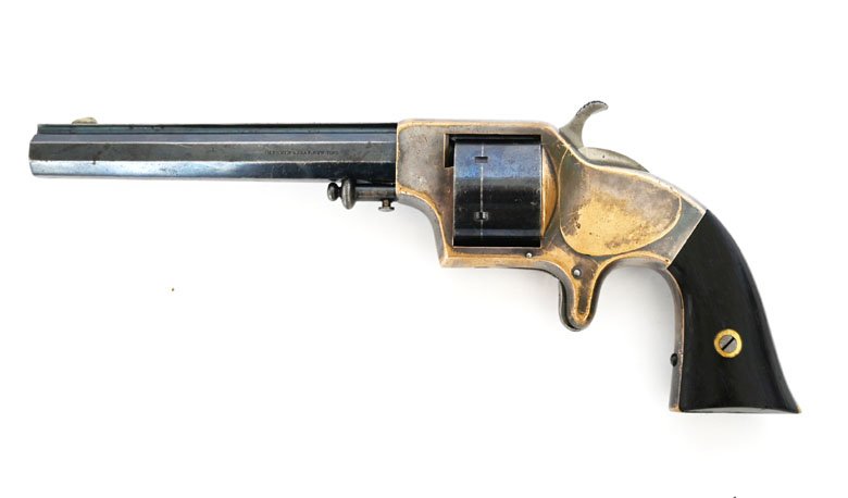 Revolver Plant Front Loading Army, Kaliber .42, Sammlerwaffe im Originalzustand – Bild 1