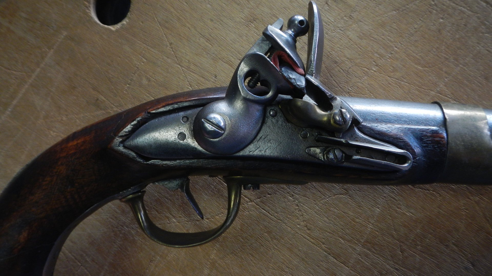 Steinschloß Pistole Frankreich Kavalleriepistole von 1813 M an 13 Maubeuge Manufacture Impérial – Bild 2