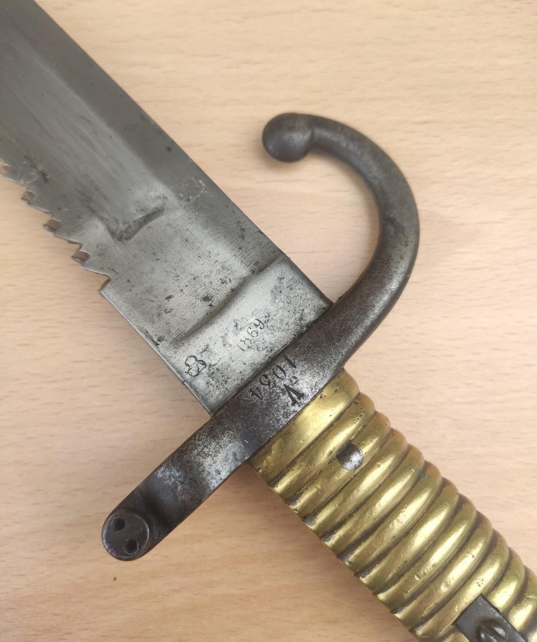 Tersen 1868 Belgische bajonett mit Säge – Bild 4