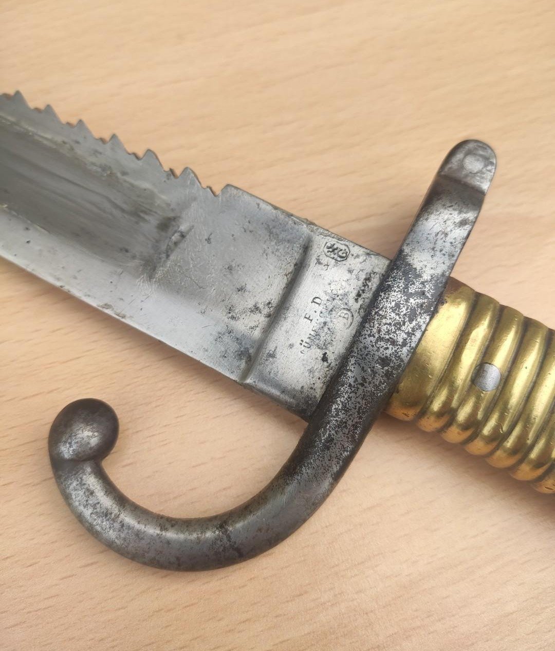 Tersen 1868 Belgische bajonett mit Säge – Bild 3